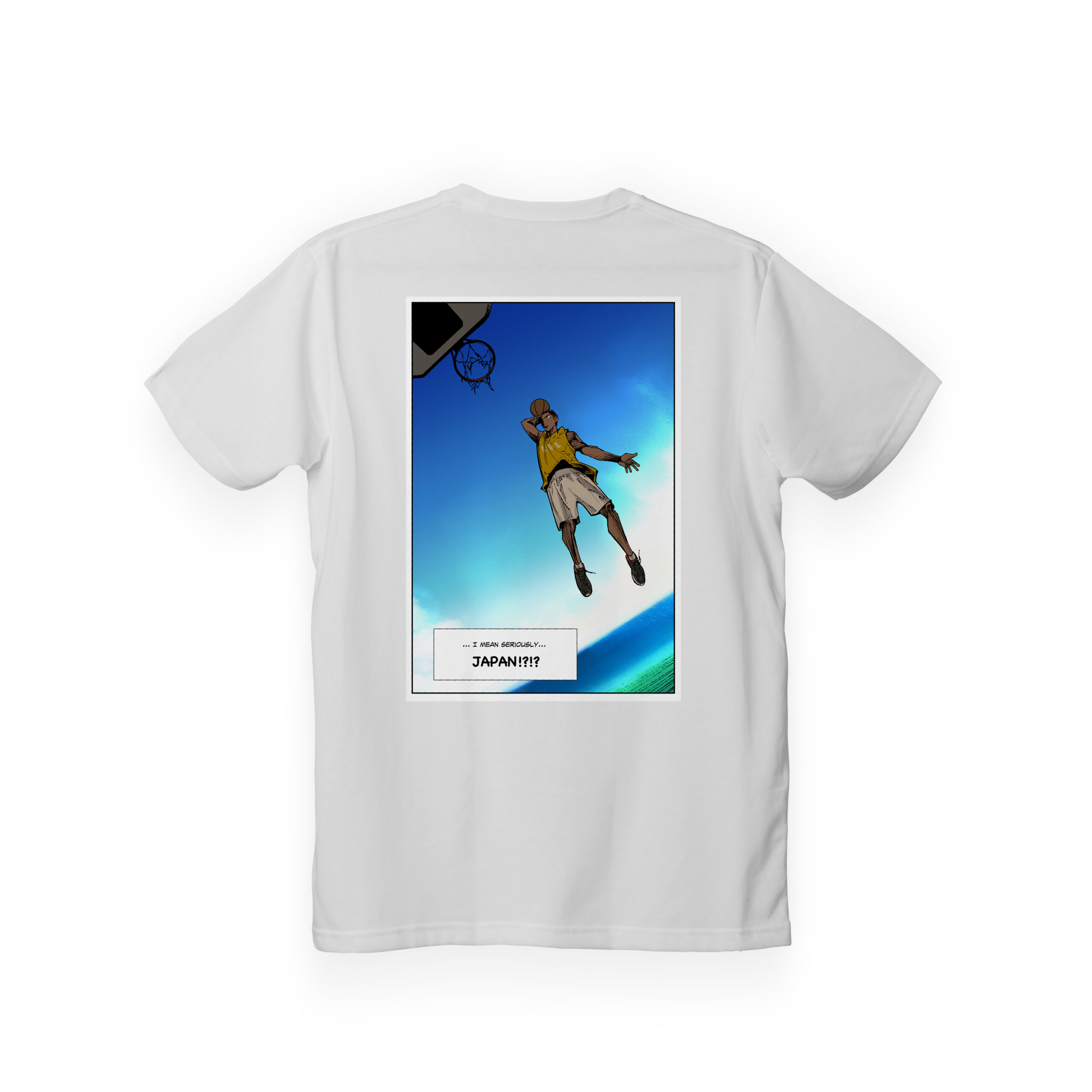 Chapter 2 "Japan!?" Panel T-shirt - White